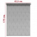 Ролл-штора Веер серый 42,5 Х 175 см. заказать в Луганске в интернет магазине Перестройка недорого