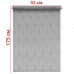 Ролл-штора Веер серый 52 Х 175 см. заказать в Луганске в интернет магазине Перестройка недорого