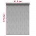 Ролл-штора Веер серый 61,5 Х 175 см. заказать в Луганске в интернет магазине Перестройка недорого