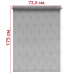 Ролл-штора Веер серый 72,5 Х 175 см. заказать в Луганске в интернет магазине Перестройка недорого