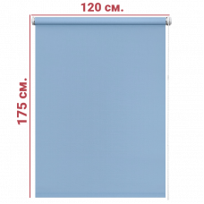 Ролл-штора Декор голубой 120 Х 175 см.