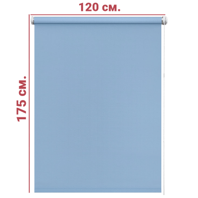 Ролл-штора Декор голубой 120 Х 175 см. заказать в Луганске в интернет магазине Перестройка недорого