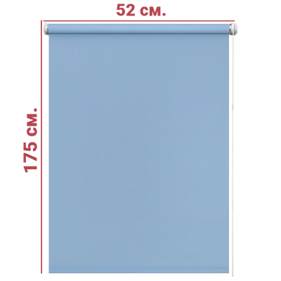 Ролл-штора Декор голубой 52 Х 175 см. заказать в Луганске в интернет магазине Перестройка недорого