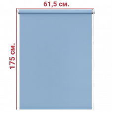 Ролл-штора Декор голубой 61,5 Х 175 см.
