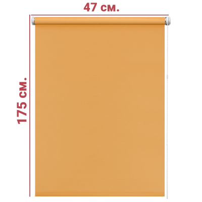Ролл-штора Декор оранжевый 47 Х 175 см. заказать в Луганске в интернет магазине Перестройка недорого