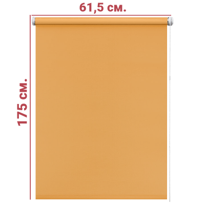 Ролл-штора Декор оранжевый 61,5 Х 175 см. заказать в Луганске в интернет магазине Перестройка недорого
