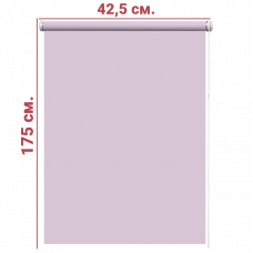 Ролл-штора Декор розовый 42,5 Х 175 см. 