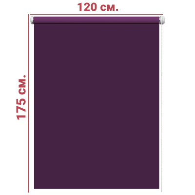 Ролл-штора Декор фиолетовый 120 Х 175 см.  заказать в Луганске в интернет магазине Перестройка недорого
