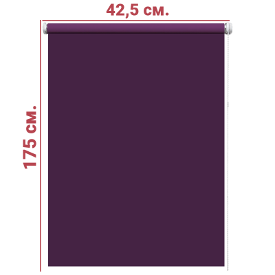 Ролл-штора Декор фиолетовый 42,5 Х 175 см.  заказать в Луганске в интернет магазине Перестройка недорого