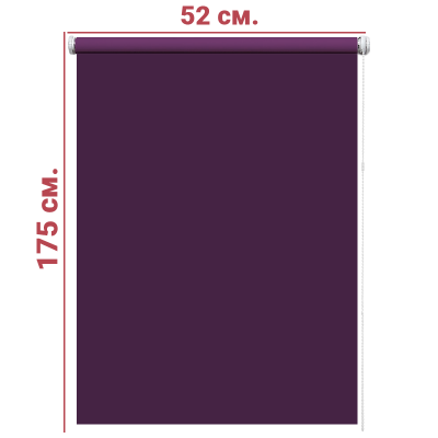 Ролл-штора Декор фиолетовый 52 Х 175 см.  заказать в Луганске в интернет магазине Перестройка недорого