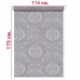 Ролл-штора Шарм серый 114 Х 175 см. заказать в Луганске в интернет магазине Перестройка недорого