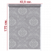 Ролл-штора Шарм серый 42,5 Х 175 см. заказать в Луганске в интернет магазине Перестройка недорого