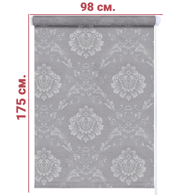 Ролл-штора Шарм серый 98 Х 175 см. заказать в Луганске в интернет магазине Перестройка недорого
