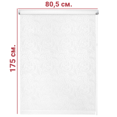 Ролл-штора Персия белый 80 Х 175 см. заказать в Луганске в интернет магазине Перестройка недорого