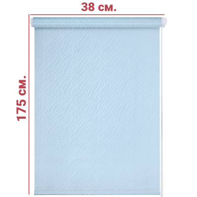 Ролл-штора Бриз Голубой 38 Х 175 см. заказать в Луганске в интернет магазине Перестройка недорого
