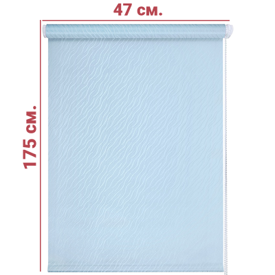 Ролл-штора Бриз Голубой 47 Х 175 см. заказать в Луганске в интернет магазине Перестройка недорого