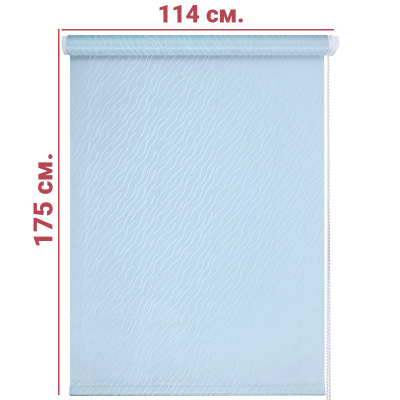 Ролл-штора Бриз Голубой 114 Х 175 см. заказать в Луганске в интернет магазине Перестройка недорого