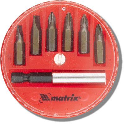 Набор Matrix 11392 бит 7шт + магнитный адаптер Matrix 11392 заказать в Луганске в интернет магазине Перестройка недорого