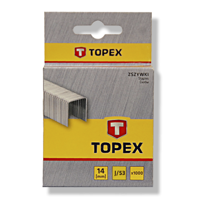 Скоба для степлера TOPEX Тип J53, 14 Х 11,3 Х 0,7 мм. 1000 шт. заказать в Луганске в интернет магазине Перестройка недорого