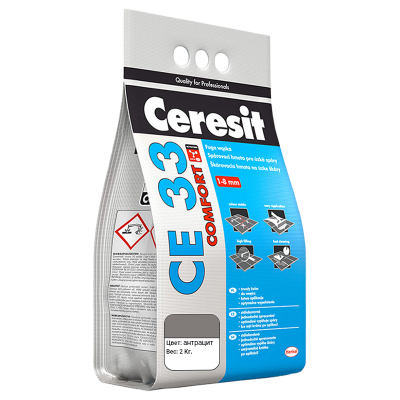 Затирка Ceresit белый СЕ-33/2  2 кг. заказать в Луганске в интернет магазине Перестройка недорого