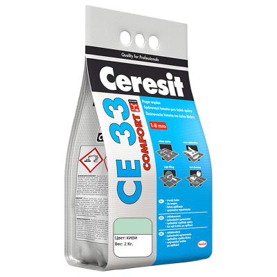 Затирка Ceresit светло коричневая СЕ-33/2  2 кг. заказать в Луганске в интернет магазине Перестройка недорого