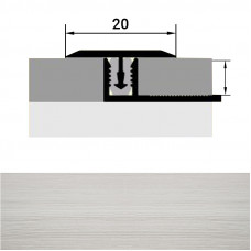 Порожек стык алюминиевый Сандал белый Т-образный лам. 20 мм. 0,9 м.