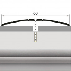 Порожек стык алюминиевый широкий 100 мм. 1,8 м.
