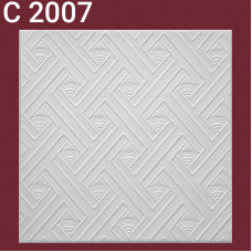 Плита потолочная С2007 Белая 8 шт./упак. 50 Х 50 см. 2 кв.м.