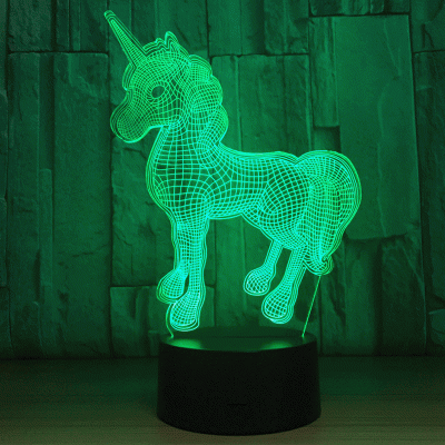 Светильник 3D Единорог заказать в Луганске в интернет магазине Перестройка недорого