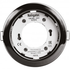 Светильник Навигатор NGX R1-005-GX53 Черный хром