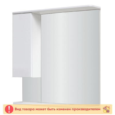Зеркало ВОЛНА 55 белое левое заказать в Луганске в интернет магазине Перестройка недорого