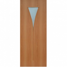 Дверь РЮМКА с фьюзингом Миланский орех (стекло) 2000 Х 800 мм.
