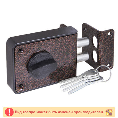 Замок накладной АРИКО 2 ригеля д 10, 6 ключей заказать в Луганске в интернет магазине Перестройка недорого