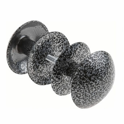 Ручка - кнопка РК 2 - 2 алюминий полимерный серебро заказать в Луганске в интернет магазине Перестройка недорого