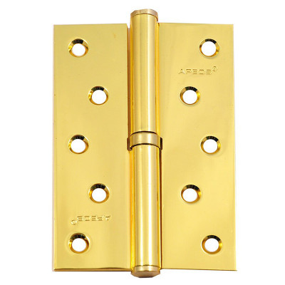 Петля APECS 100 Х 75 мм. золото левая с подшипником  заказать в Луганске в интернет магазине Перестройка недорого