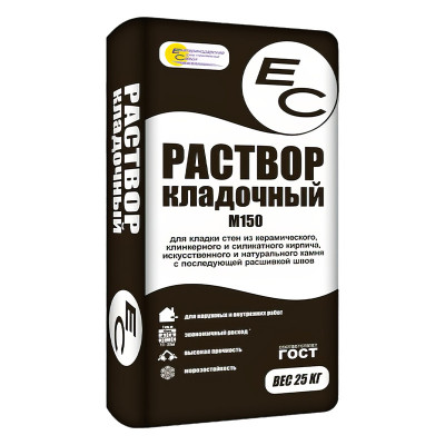Раствор кладочный ЕС М - 150 25кг. заказать в Луганске в интернет магазине Перестройка недорого