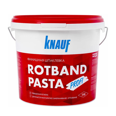 Шпаклевка Rotband Pasta Profi полимерная суперфинишная KNAUF 5 кг. заказать в Луганске в интернет магазине Перестройка недорого