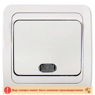 Выключатель 1 клавишный VISAGE серебро заказать в Луганске в интернет магазине Перестройка недорого