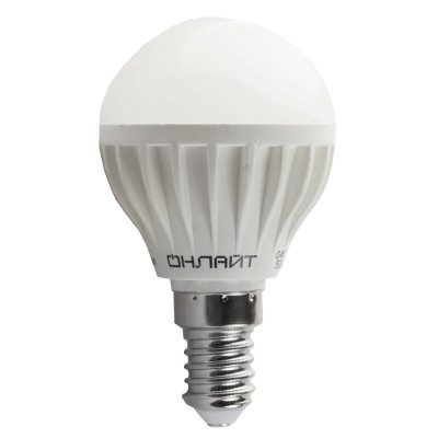 Лампа ОНЛАЙТ LED G45 6W 4K E14 заказать в Луганске в интернет магазине Перестройка недорого