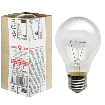 Лампа накаливания 40Вт. Е27  заказать в Луганске в интернет магазине Перестройка недорого