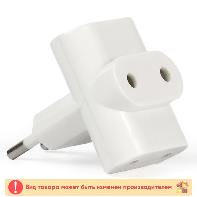 Тройник б/з ЭРА SP-3-W 3 гнезда белый заказать в Луганске в интернет магазине Перестройка недорого