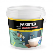 Краска акриловая для кухни и ванной FARBITEX 1,1 кг.