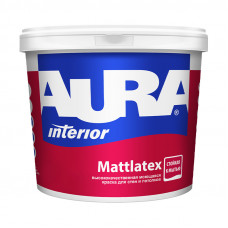 Краска акриловая AURA Mattlatex для стен и потолков моющаяся БАЗА TR прозрачная 9 л.