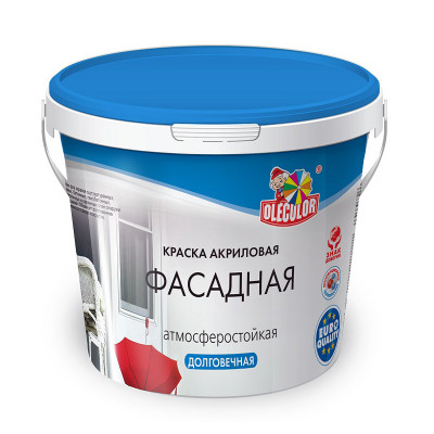 Краска фасадная OLECOLOR 1 кг. заказать в Луганске в интернет магазине Перестройка недорого