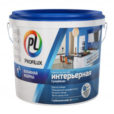 Краска ВД PROFILUX PL-10L латексная интерьерная влажная уборка 1,4 кг.