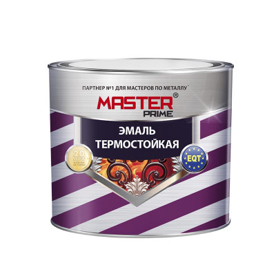 Эмаль термостойкая черная Master Prime 0,4 кг. заказать в Луганске в интернет магазине Перестройка недорого
