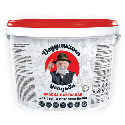 Краска латексная KRATEX интерьерная 13 кг. (PRO) заказать в Луганске в интернет магазине Перестройка недорого