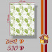 Ролл-штора Цветы зеленый 47 Х 175 см. заказать в Луганске в интернет магазине Перестройка недорого