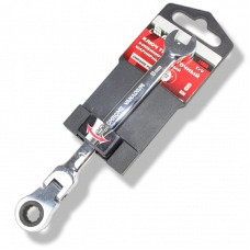 Ключ комбинированный трещоточный 8 мм. шарнирный хром Matrix