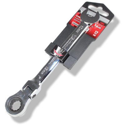 Ключ комбинированный трещоточный 12 мм. шарнирный хром Matrix заказать в Луганске в интернет магазине Перестройка недорого